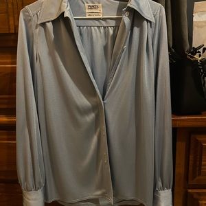 Beautiful Vintage Silk Button Up by Designer Brand (Ports International)